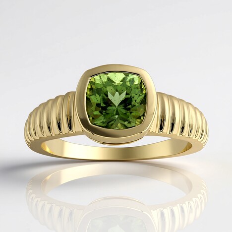 Anello in oro con Peridoto Wagogo