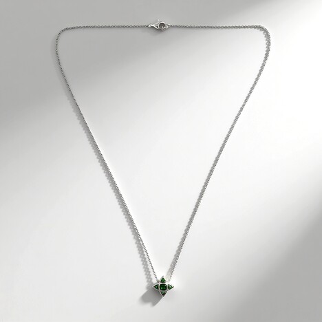 Collana in argento con Tsavorite della Tanzania