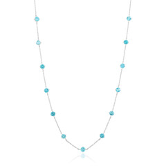 Collar en plata con Apatita azul (de Melo Essence)