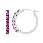 Orecchini in argento con Rodolite