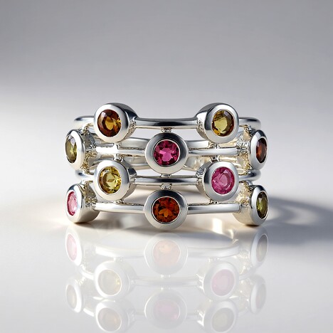 Anello in argento con Tormalina