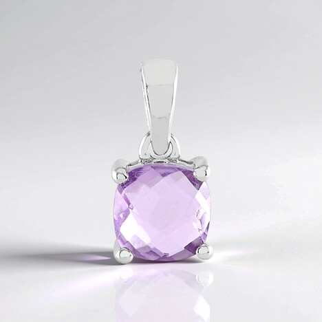 Ciondolo in argento con Ametista Rose de France