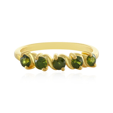 Anello in argento con Zircone Ceylon Verde