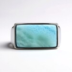 Anello in argento con Larimar