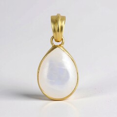 Ciondolo in argento con Labradorite Bianca