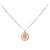 Pinkfarbener I1Brillant-Goldhalskette (CIRARI)
