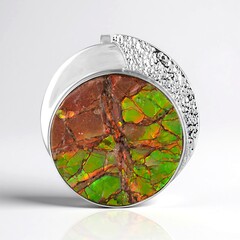 Ciondolo in argento con Ammolite (MONOSONO COLLECTION)
