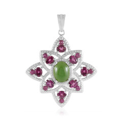 Ciondolo in argento con Giada Canadese