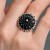 Schwarzes Perlmutt-Silberring (Gems en Vogue)