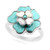 Zilveren ring met Campitos Turkooisen (Anne Bever)