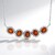 Collier en argent et Cyanite orange