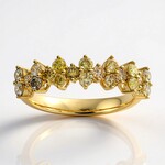 Anello in oro con Diamante Fancy I1 (CIRARI)