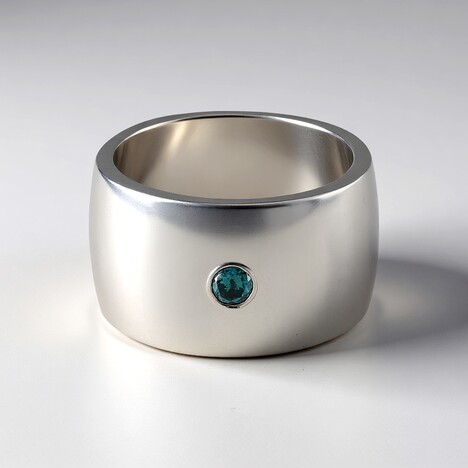 Anello in ottone con Diamante Blu I3 (Juwelo Style)