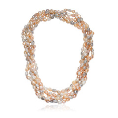 Collana in argento con Perla d'Acqua Dolce Argentata