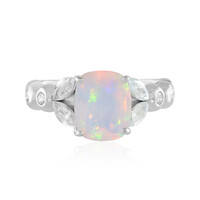 Anello in argento con Opale di Welo AAA (de Melo)