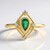 Anello in argento con Smeraldo Russo