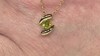 Zilveren halsketting met een I2 Gele Diamant