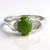 Bague en argent et Chrysoprase impériale