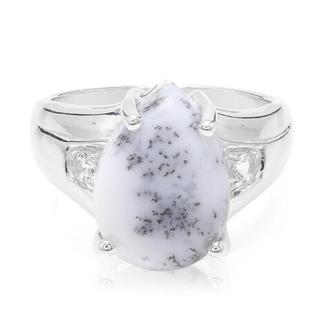 Dendriten-Achat-Silberring