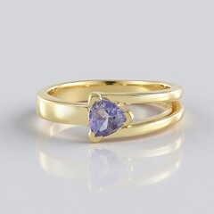 Anello in argento con Tanzanite (non riscaldata)