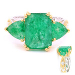Pit D8 Emerald Silver Ring (Gems en Vogue)
