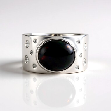 Mezezo Opal Silver Ring (de Melo Essence)