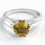Anello in argento con Quarzo Champagne