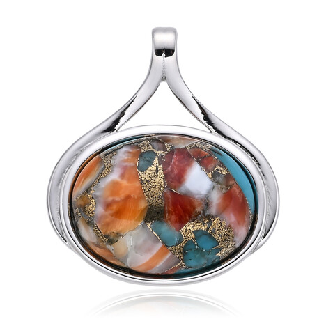 Colgante en plata con Piedra preciosa