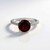 Anello in argento con Granato Mozambico