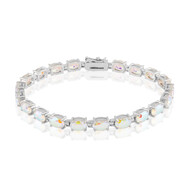 Mondlicht-Quarz-Silberarmband