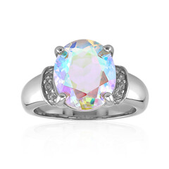 Mondlicht-Quarz-Silberring