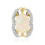 9K Brazilian White Opal Gold Pendant