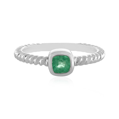 Anello in argento con Smeraldo Russo