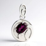 Ciondolo in argento con Granato Roshoite (Pallanova)