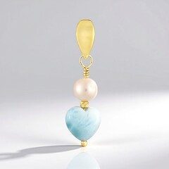 Ciondolo in argento con Larimar