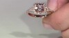 Gouden ring met een AAA Morganiet