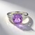 Anello in argento con Ametista Rose de France