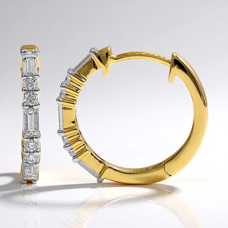 Orecchini in oro con Diamante IF (D) (Annette)