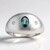Anello in argento con Zaffiro Petrolio