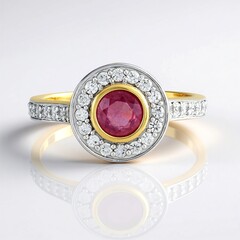 Anello in argento con Zaffiro Rosa del Madagascar