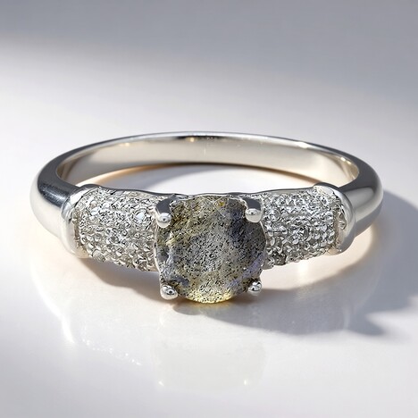 Bague en argent et Spectrolite