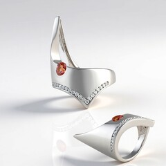 Anello in argento con Tormalina Rosa Nigeriana (de Melo Essence)