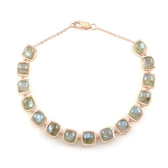 Zilveren armband met Groene Minary Labradorieten