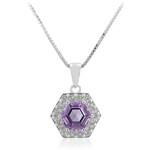 Collar en plata con Amatista