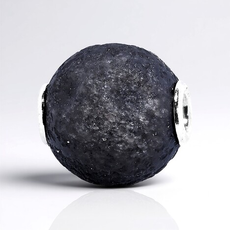 Ciondolo in argento con Ossidiana Argentata (MONOSONO COLLECTION)