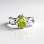 Anello in argento con Sfene
