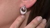 Pendientes en plata con Topacio blanco (Adela Silber)