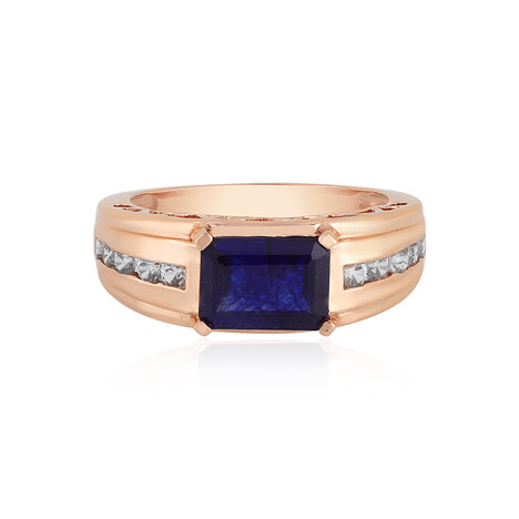 Blauer Madagaskar-Saphir-Goldring