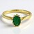 Bague en argent et Emeraude de Bahia