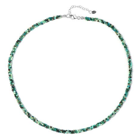 Chrysokoll-Silberhalskette
